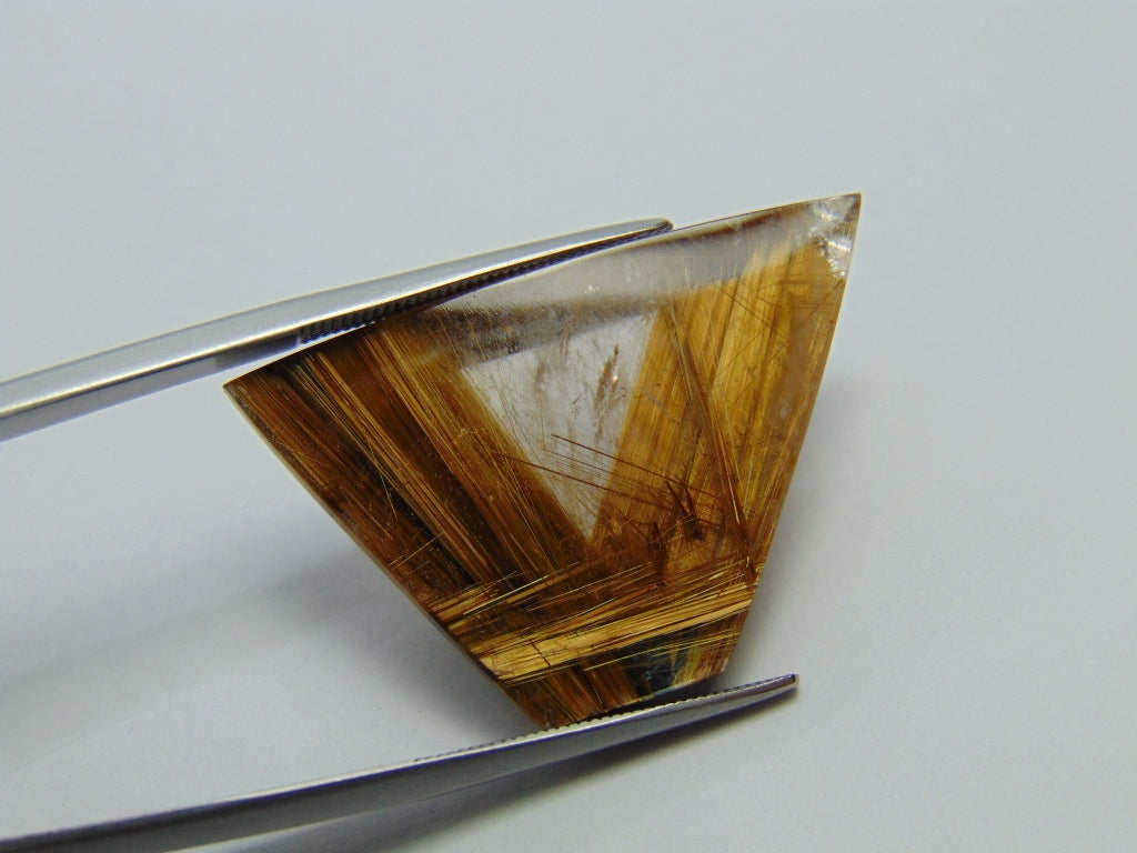 30.45ct Rutile Golden 32x21mm