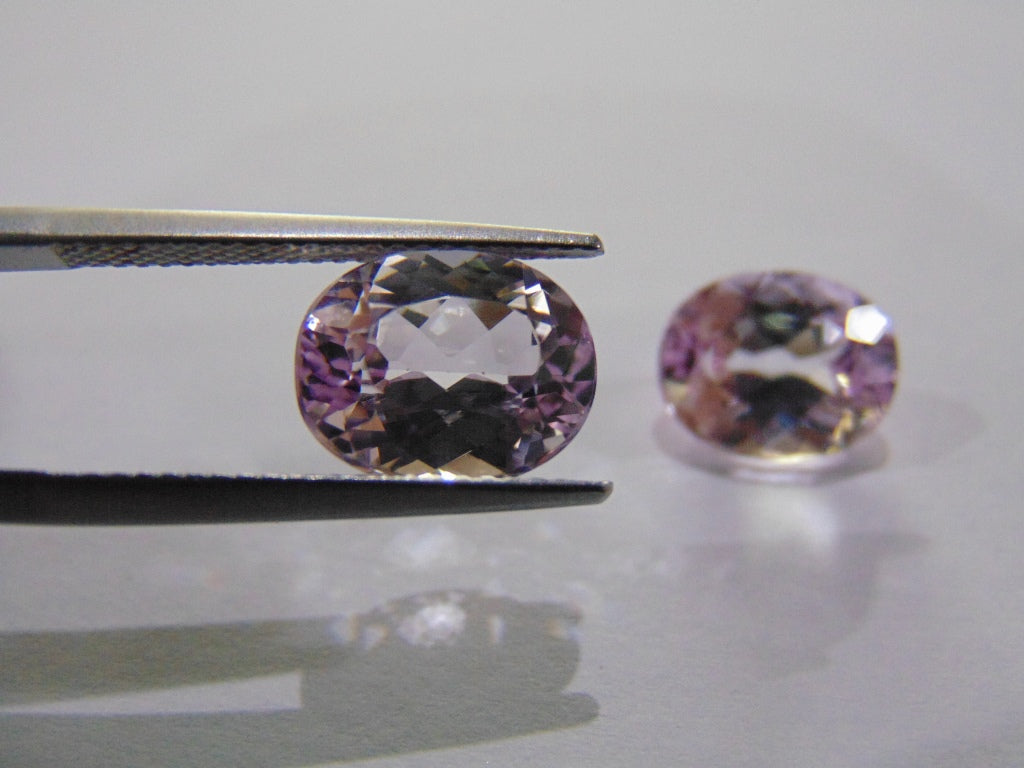 7.60cts Kunzite (Pair)