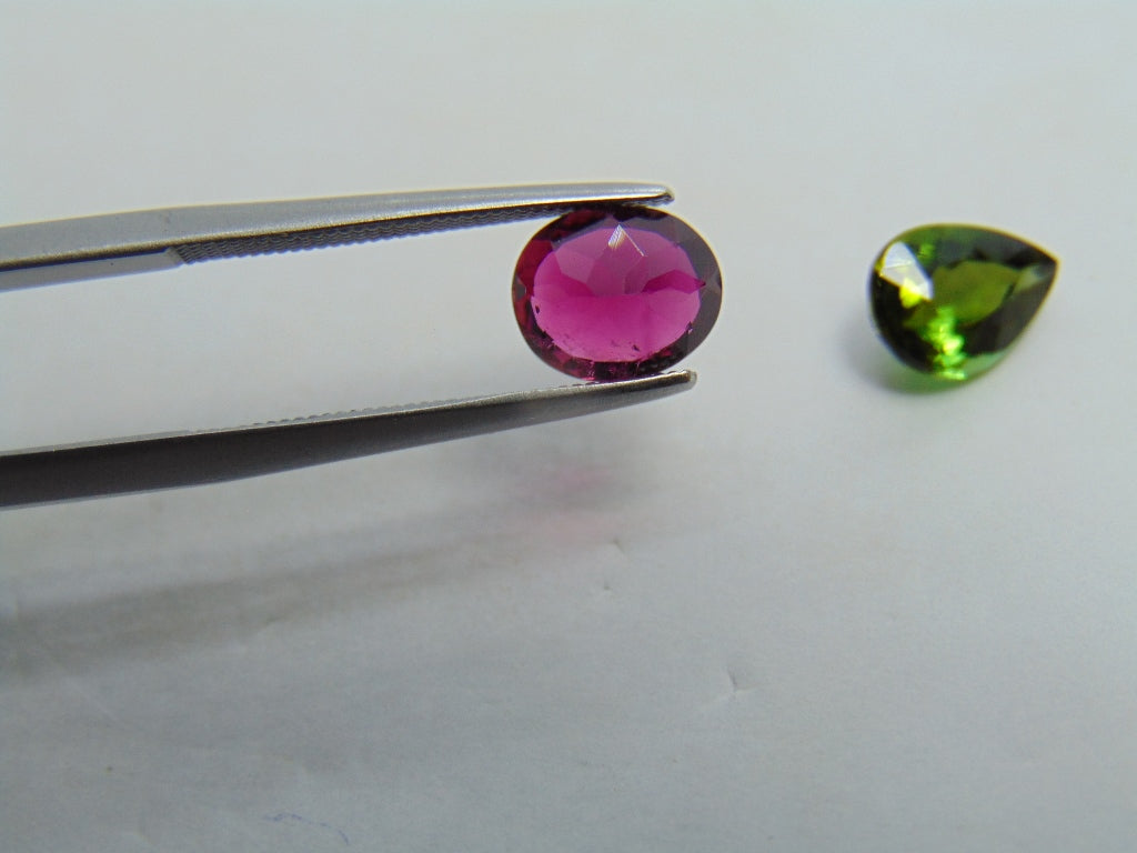 2.85ct Tourmaline 9x7mm 8x6mm