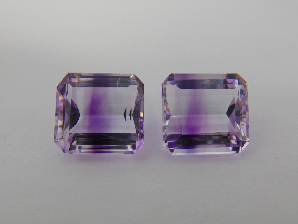 40.10cts Amethyst Bicolor (Pair)