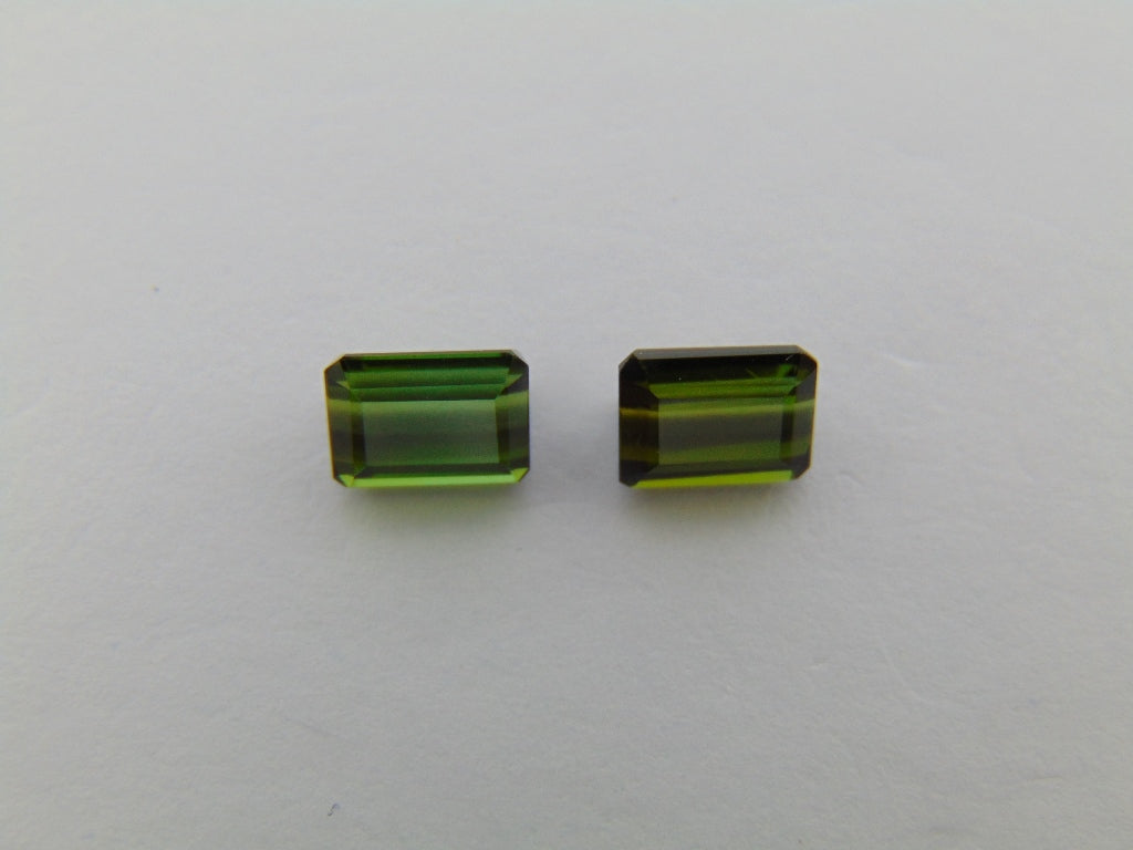 2.10ct Tourmaline Pair 6x4mm