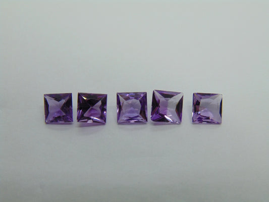 4.05ct Amethysts Calibrated 5mm