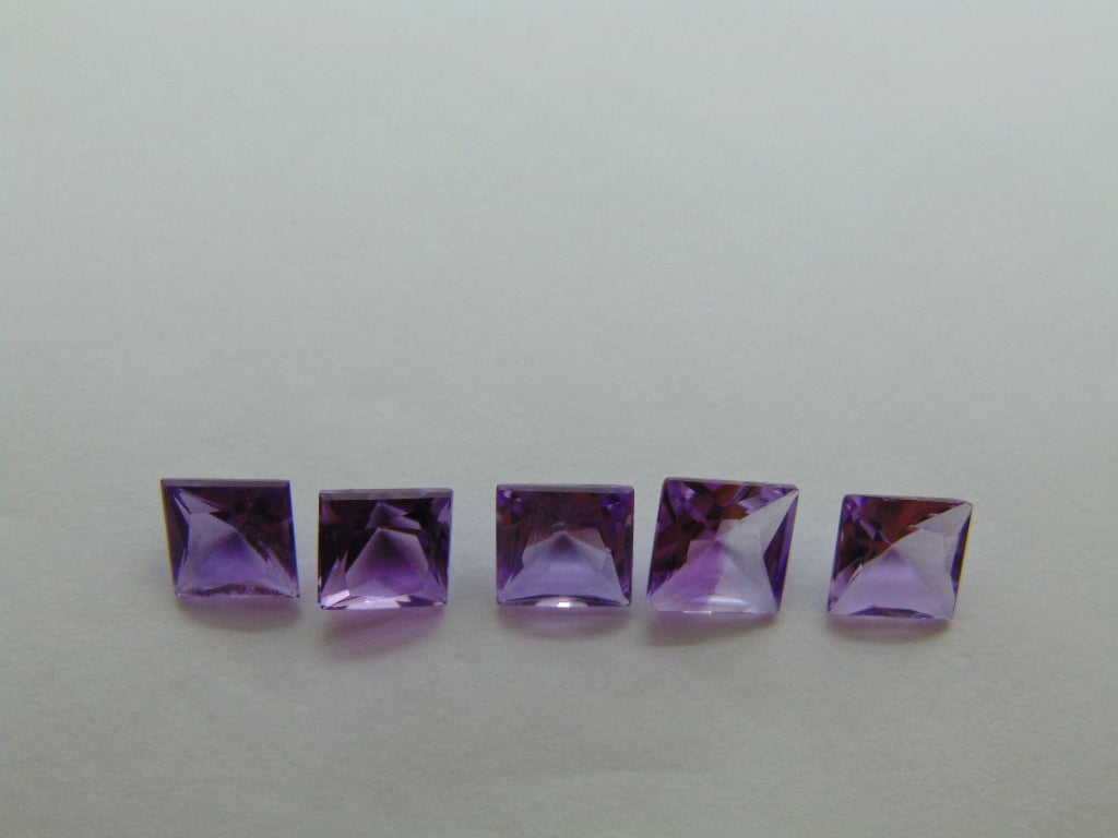 4.05ct Amethysts Calibrated 5mm