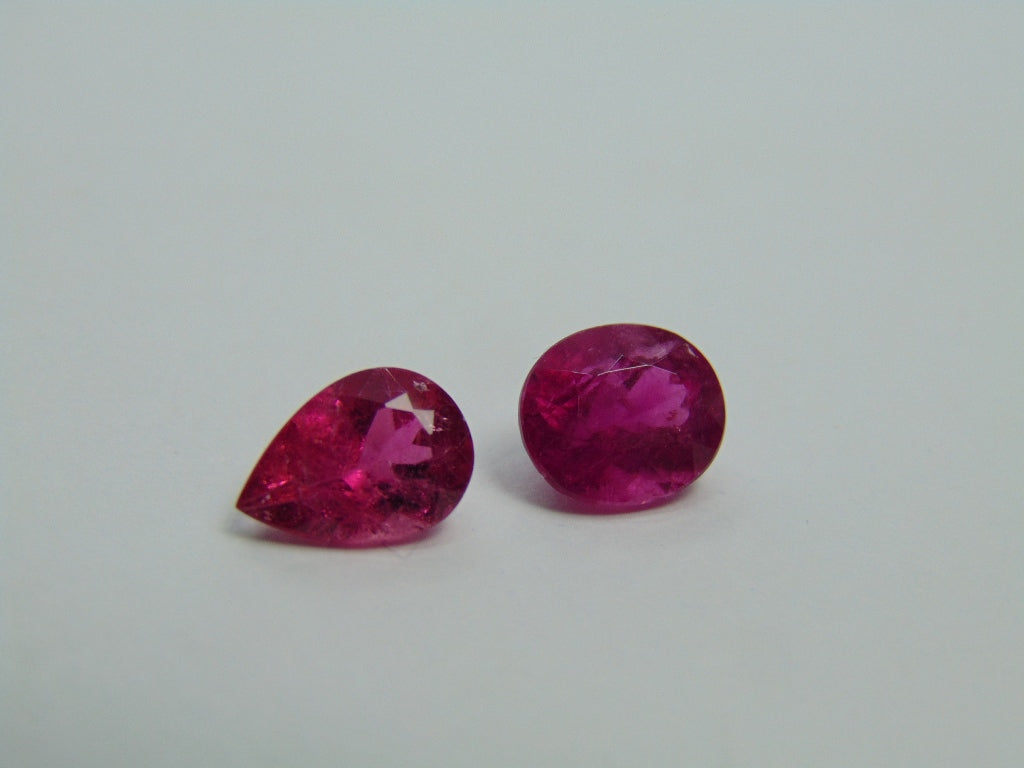 4.40ct Tourmaline 10x7mm 9x7mm