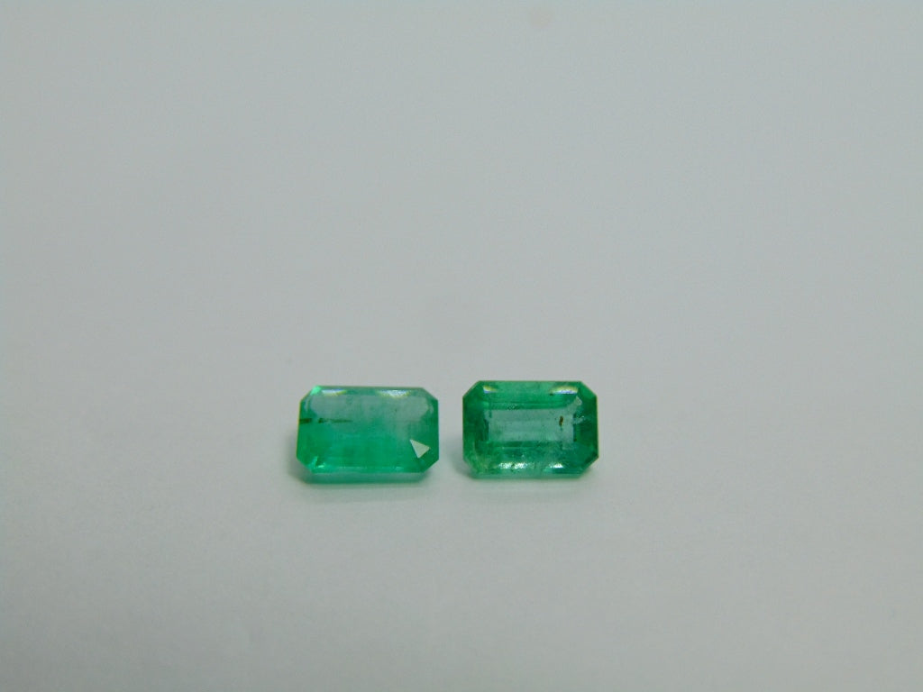 2.35ct Emerald 8x6mm 7x5mm