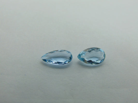 2.25ct Aquamarine 11x5mm 10x5.5mm