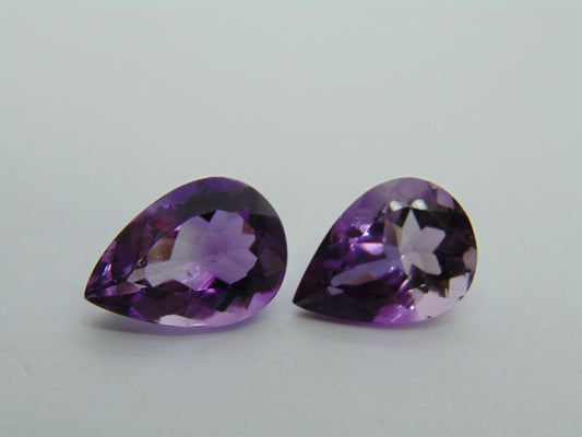 13.40ct Amethyst Bicolor 16x11mm 15x11mm