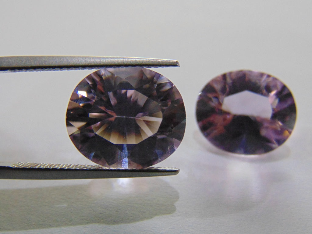 12.60cts Amethyst (Pair)