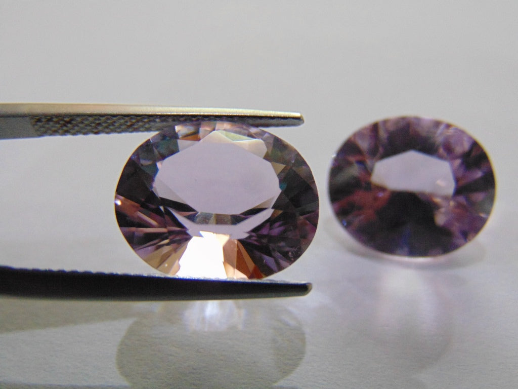 12.60cts Amethyst (Pair)