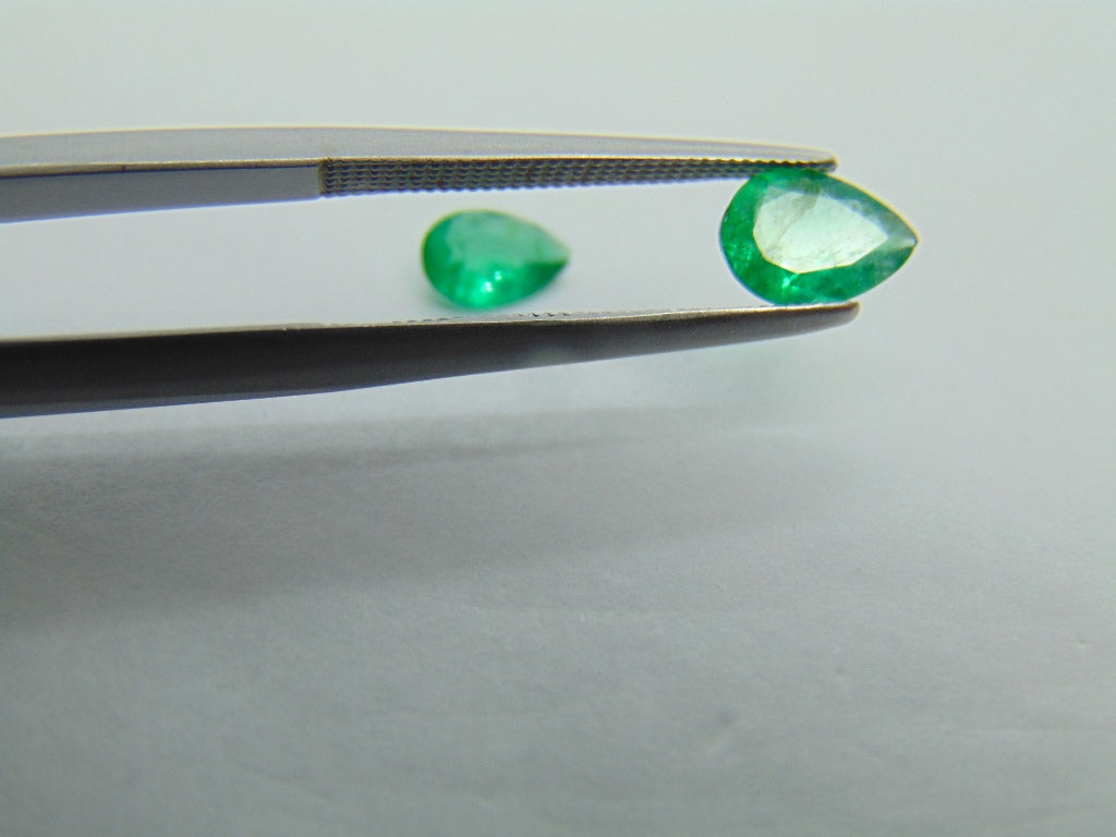 0.80ct Emerald 7x5mm 6x4mm