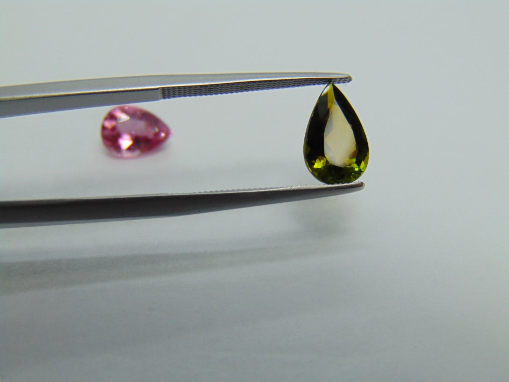 2.60ct Tourmaline 8x6mm 10x6mm