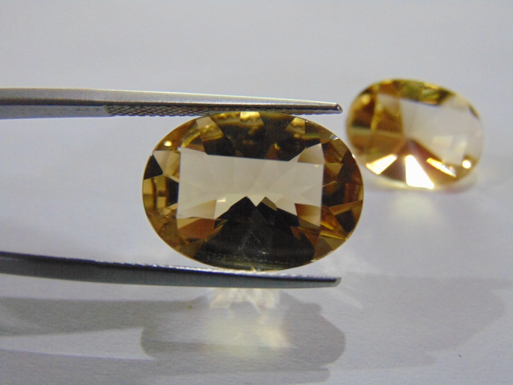 17.80ct Citrine 18x13mm 16x12mm