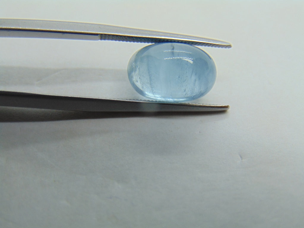 4.90ct Aquamarine Cabochon 12x8mm