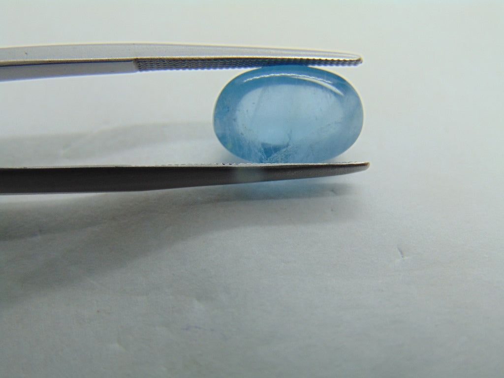 4.90ct Aquamarine Cabochon 12x8mm