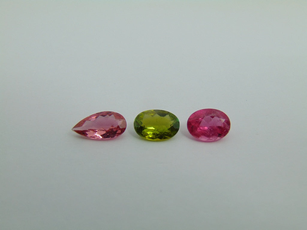 3.50ct Tourmaline Mix 10x5mm  8.5x6mm   8x6mm