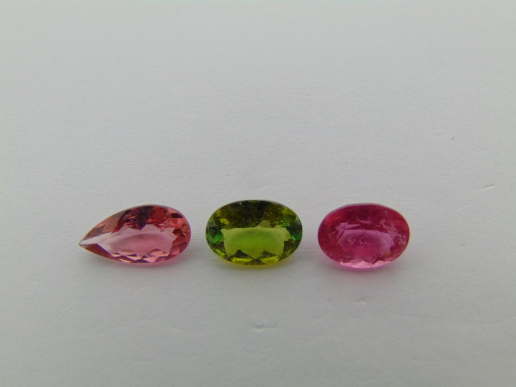 3.50ct Tourmaline Mix 10x5mm  8.5x6mm   8x6mm