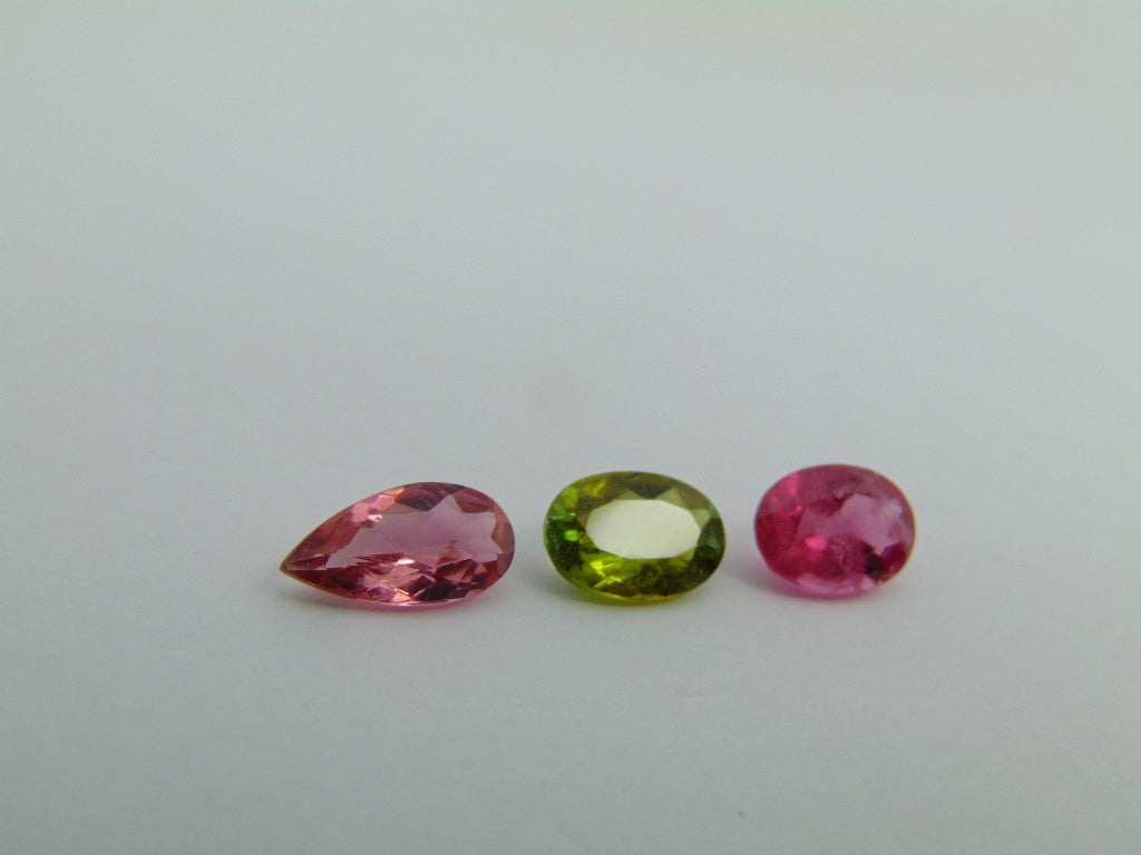 3.50ct Tourmaline Mix 10x5mm  8.5x6mm   8x6mm