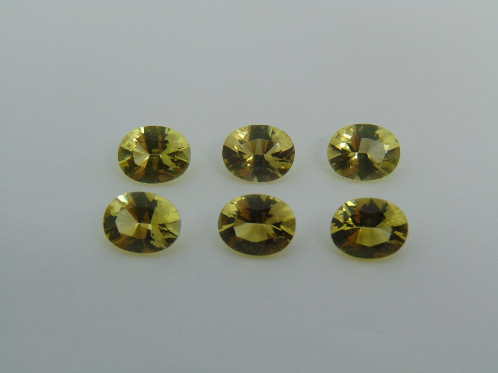 10.10ct Quartz Green Gold Calibrated 8x6mm