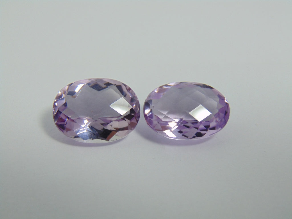 28.30ct Amethyst Pair 18x14mm