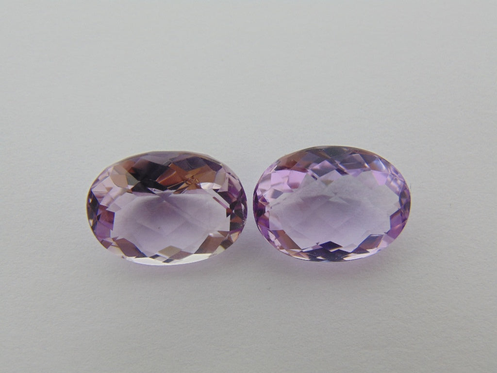 28.30ct Amethyst Pair 18x14mm