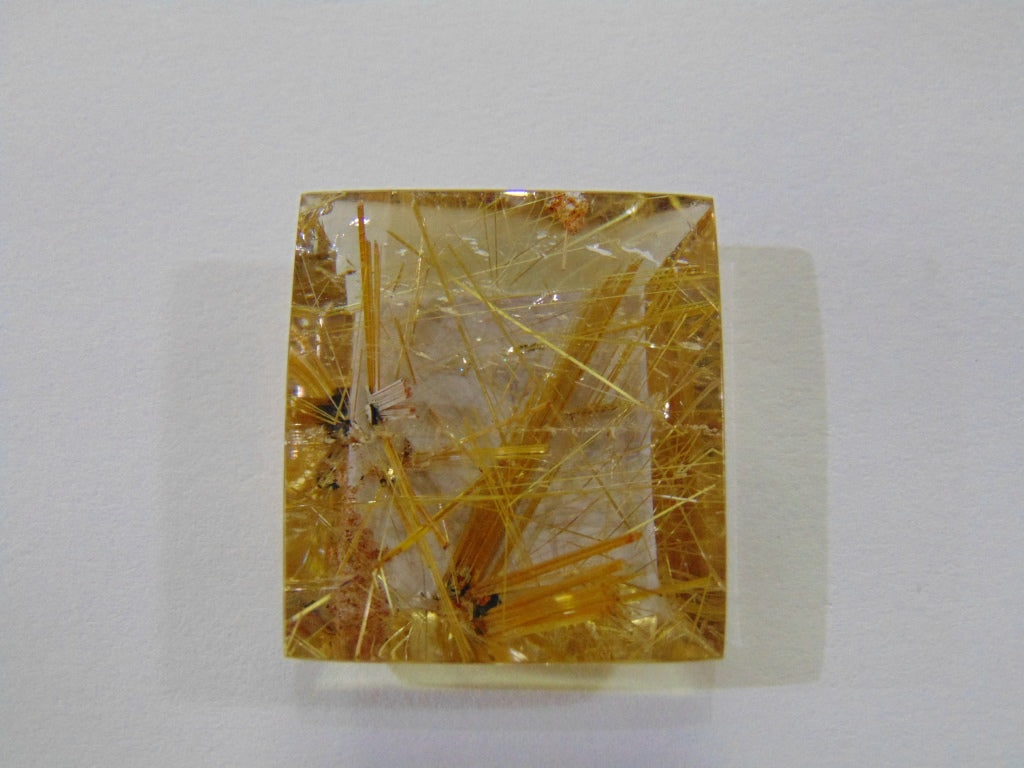 48ct Rutile Golden 25x27mm