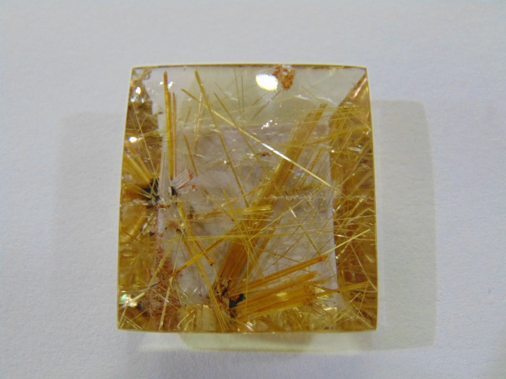 48ct Rutile Golden 25x27mm