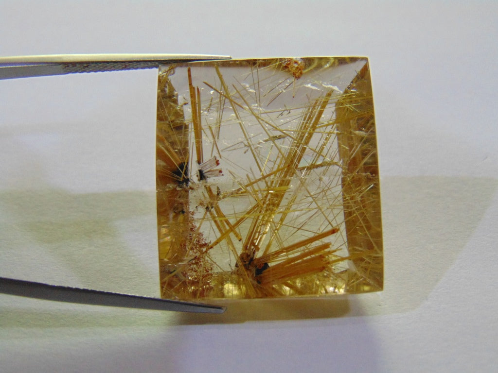 48ct Rutile Golden 25x27mm