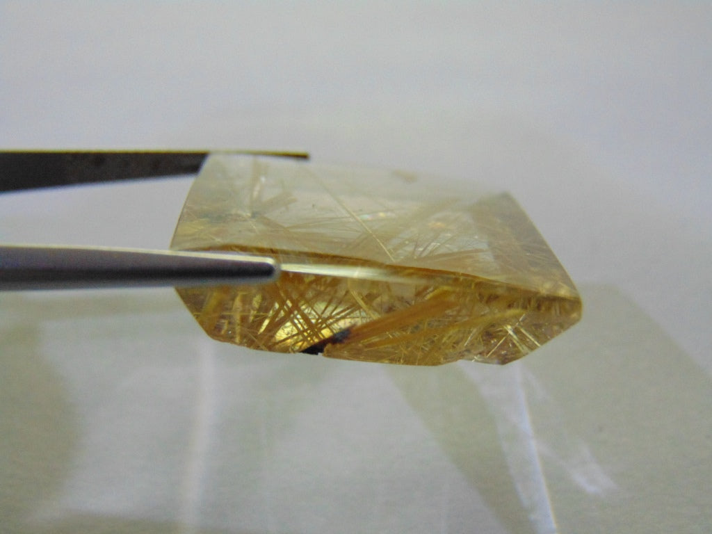 48ct Rutile Golden 25x27mm