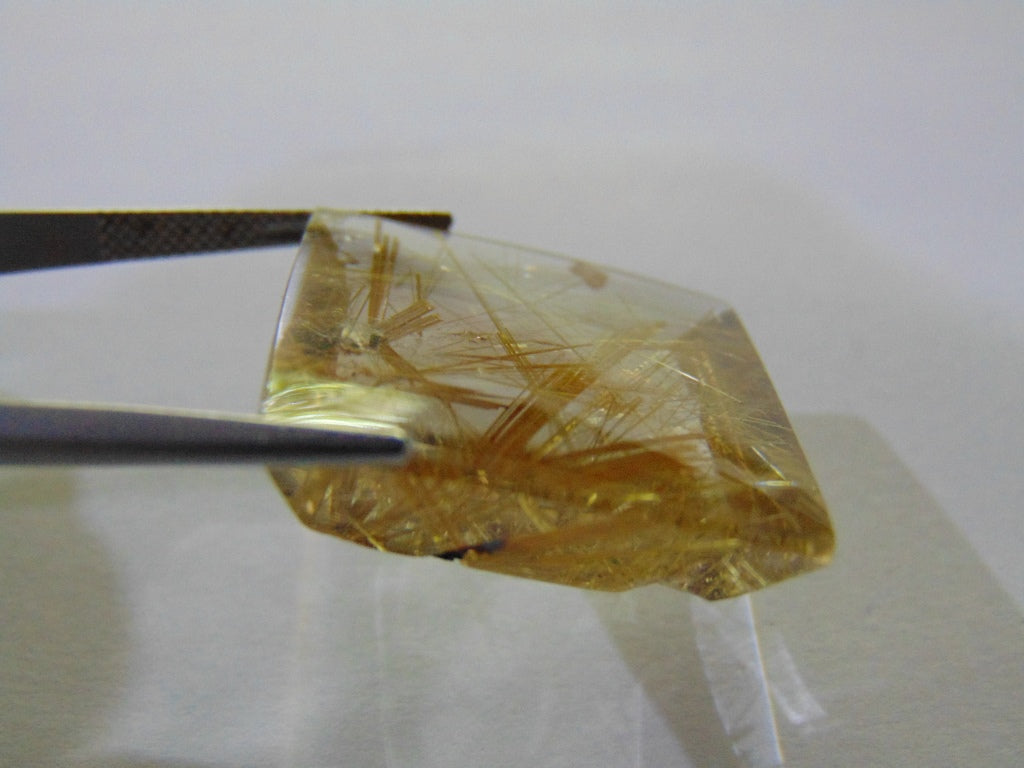 48ct Rutile Golden 25x27mm