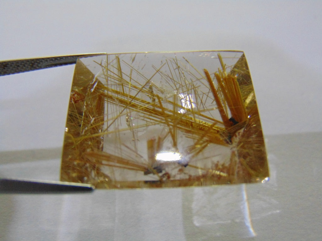 48ct Rutile Golden 25x27mm