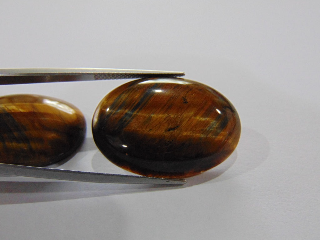 66.30cts Quartz (Tiger Eye) Pair