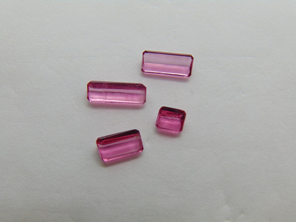 2.45ct Tourmaline Pink 10x4mm 9x4mm 7x4mm 4mm