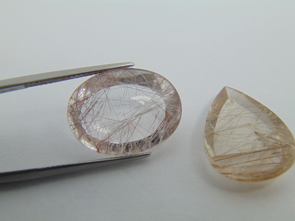 29.50ct Quartz Inclusion 20x15mm 22x15mm