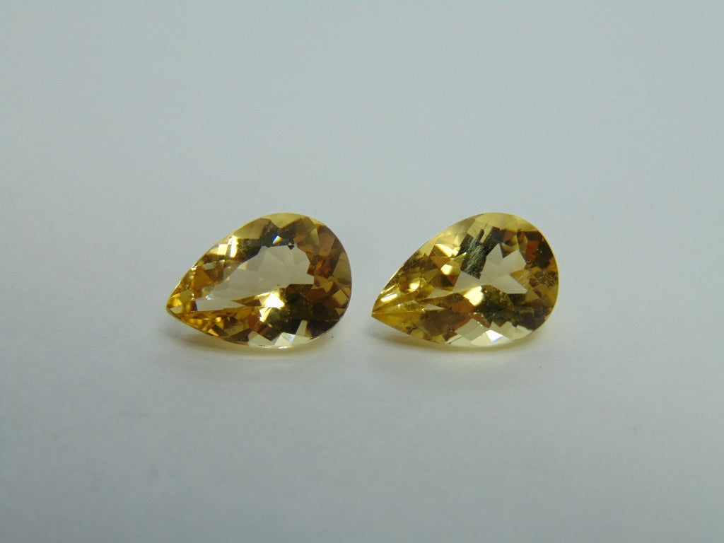 4.19ct Beryl Pair 11x8mm