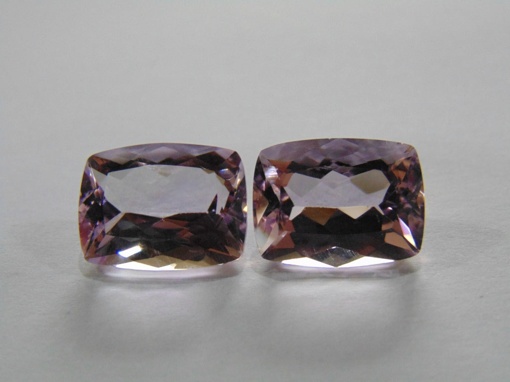 19ct Amethyst (Rose France) Pair