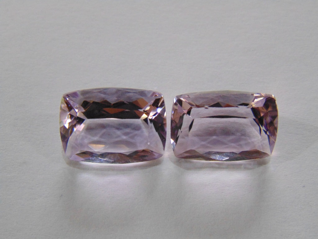 19ct Amethyst (Rose France) Pair