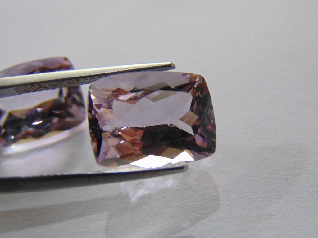 19ct Amethyst (Rose France) Pair