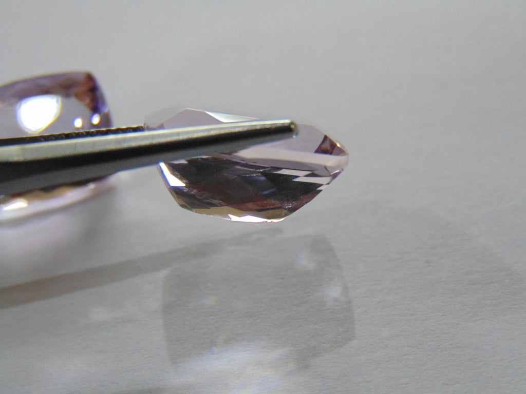 19ct Amethyst (Rose France) Pair