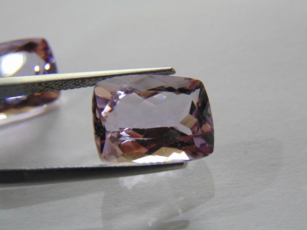 19ct Amethyst (Rose France) Pair