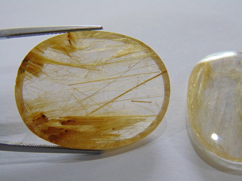 58.20ct Rutile Pair 31x23mm