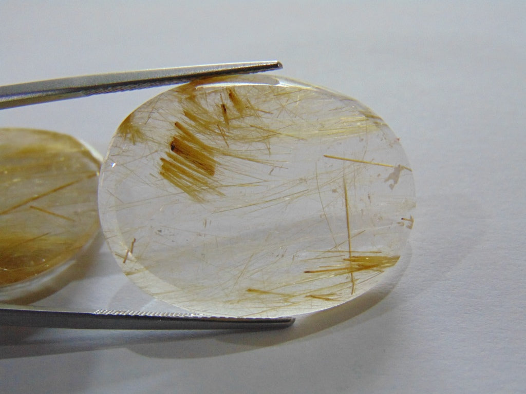 58.20ct Rutile Pair 31x23mm