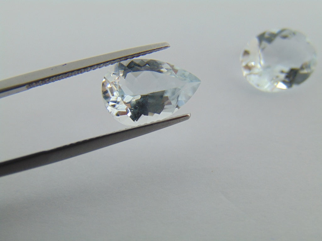 10.70ct Aquamarine 13x10mm 13x9mm