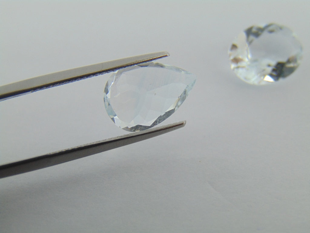 10.70ct Aquamarine 13x10mm 13x9mm