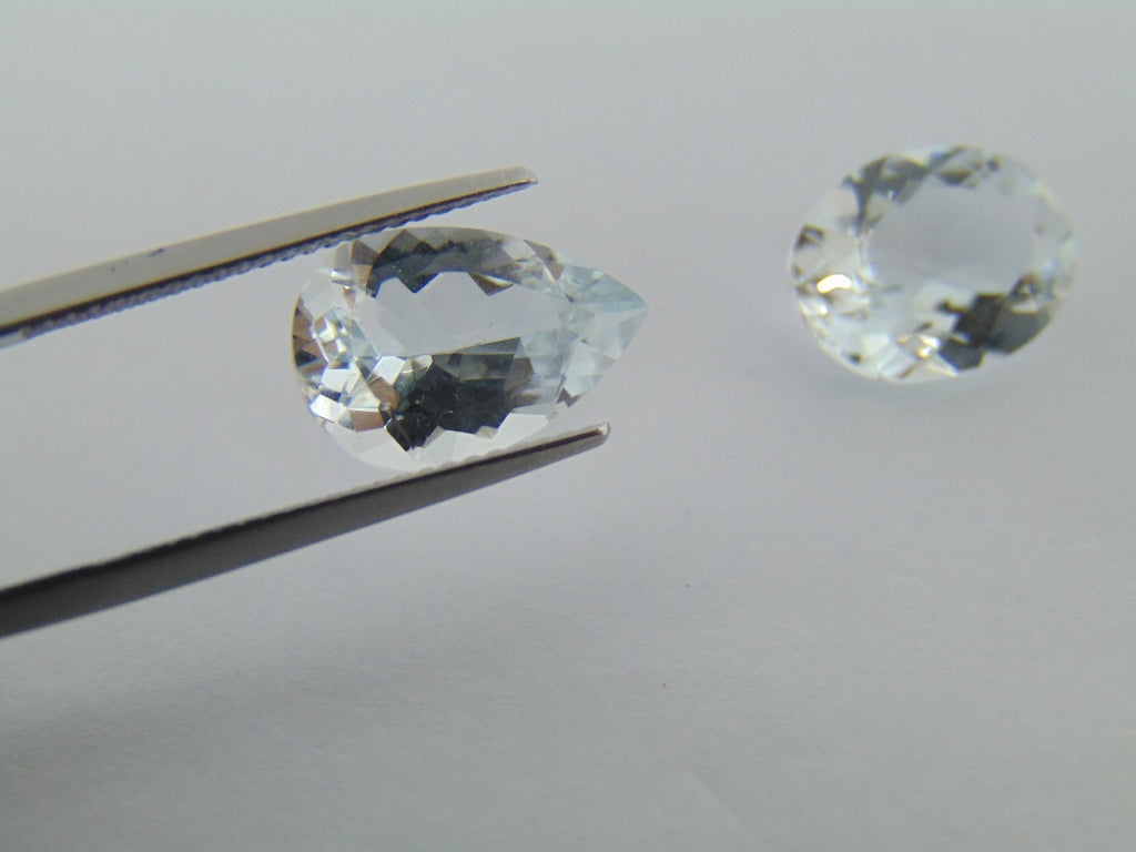 10.70ct Aquamarine 13x10mm 13x9mm