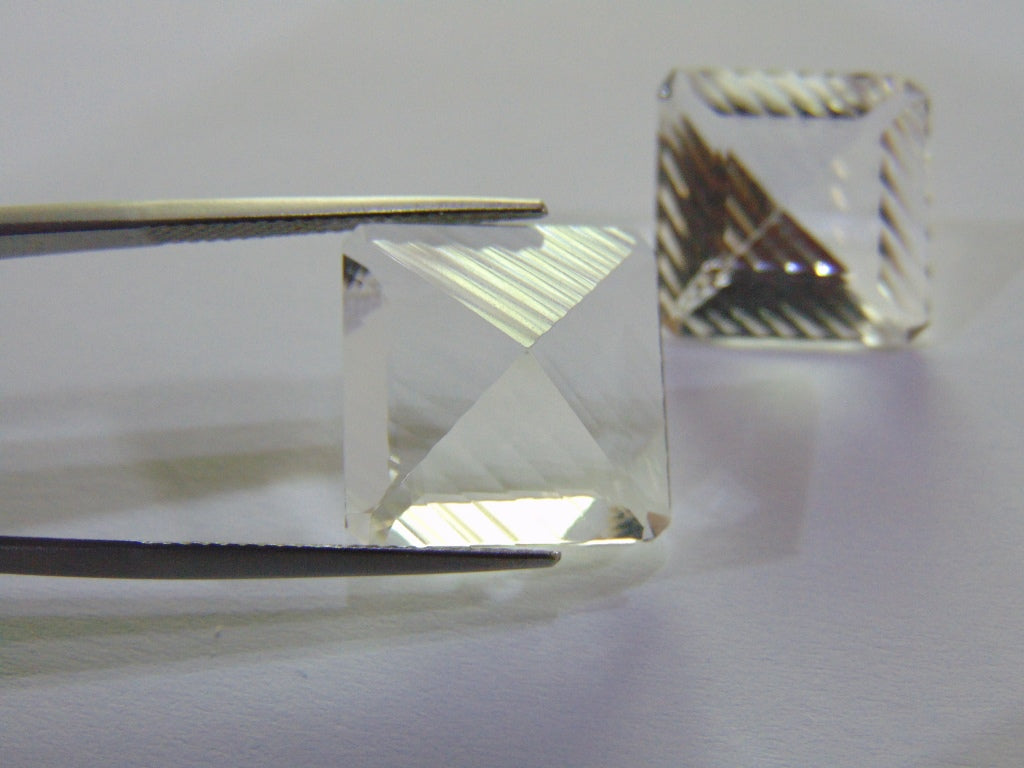 25.50ct Quartz (Crystal) Pair