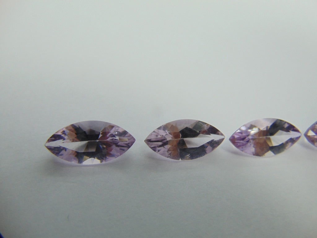 14.60ct Amethyst Rose France Calibrated 16x8mm