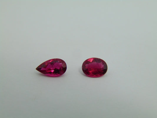 2.70cts Rubellite 10x5mm 8x6mm