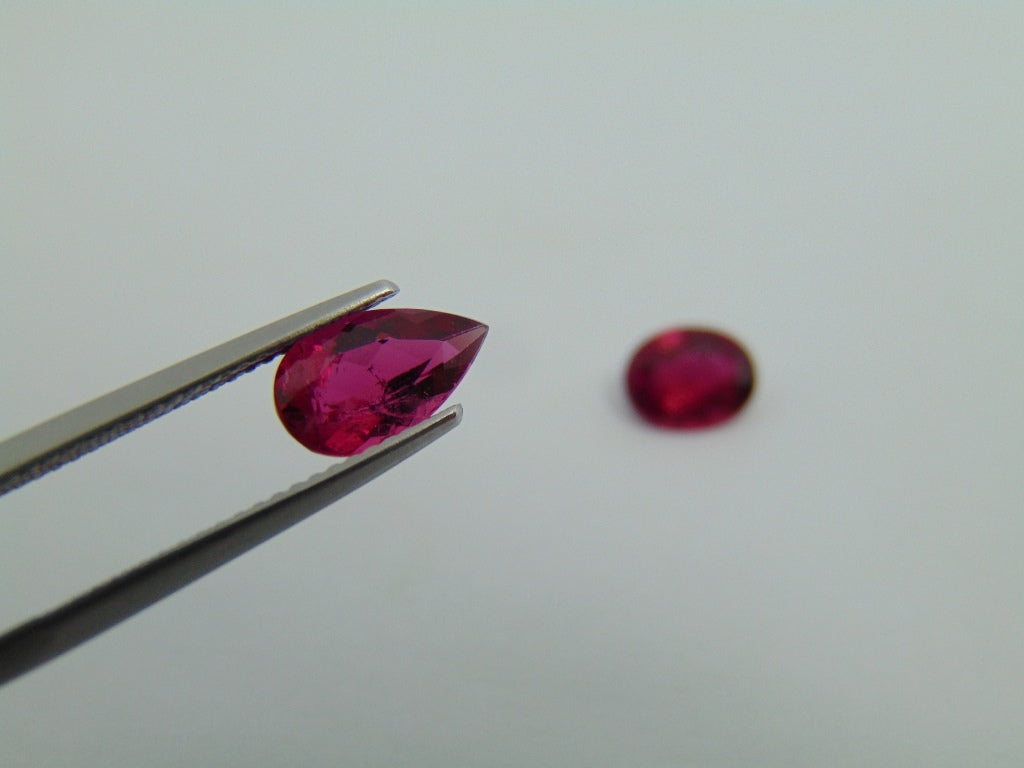 2.70cts Rubellite 10x5mm 8x6mm