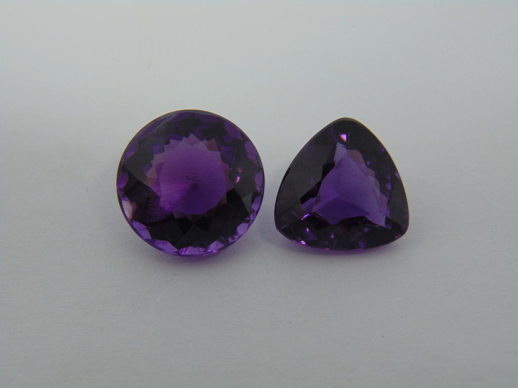 21.30ct Amethyst 15mm 14mm