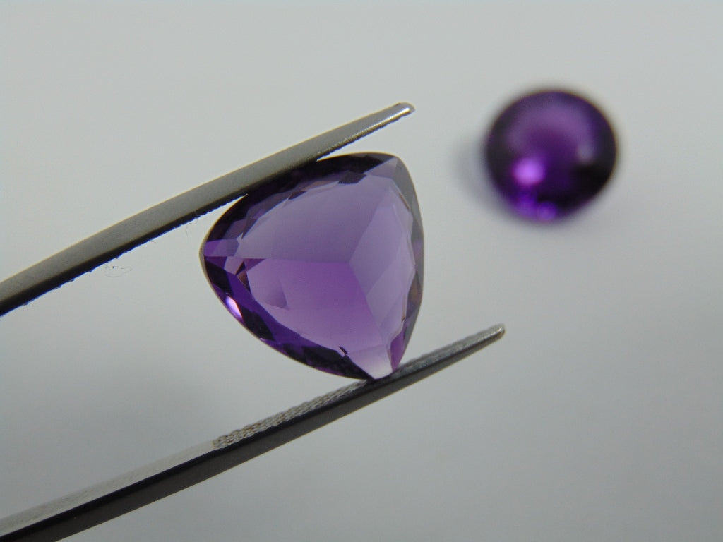 21.30ct Amethyst 15mm 14mm